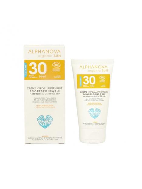 Sun creme SPF30 bij zonne-allergie en waterproof