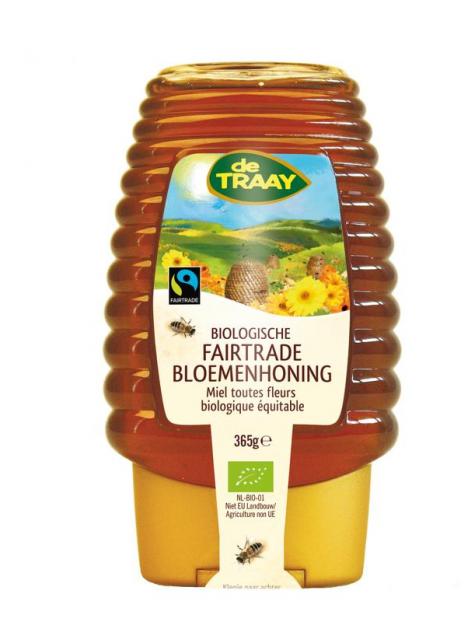 Bloemenhoning knijpfles Fairtrade bio