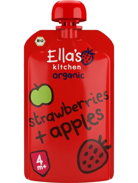 Strawberries and apples 4+ maanden bio