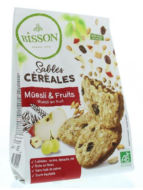 Zandkoekjes muesli & fruit bio