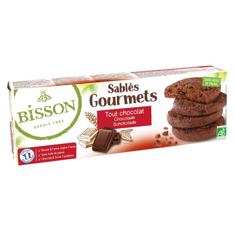 Chocolade koekjes sables gourmet bio