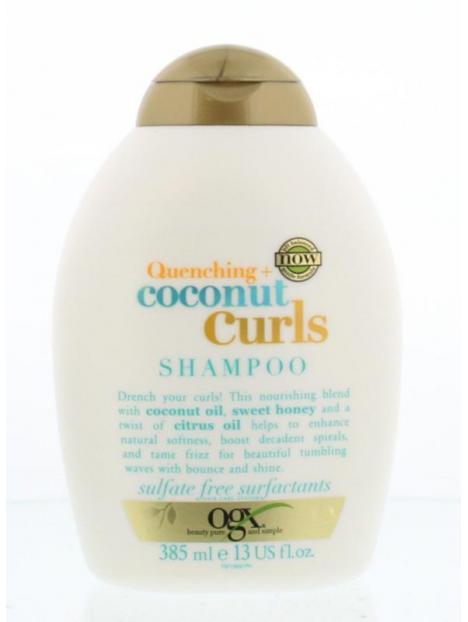 Shampoo quenching coconut curls