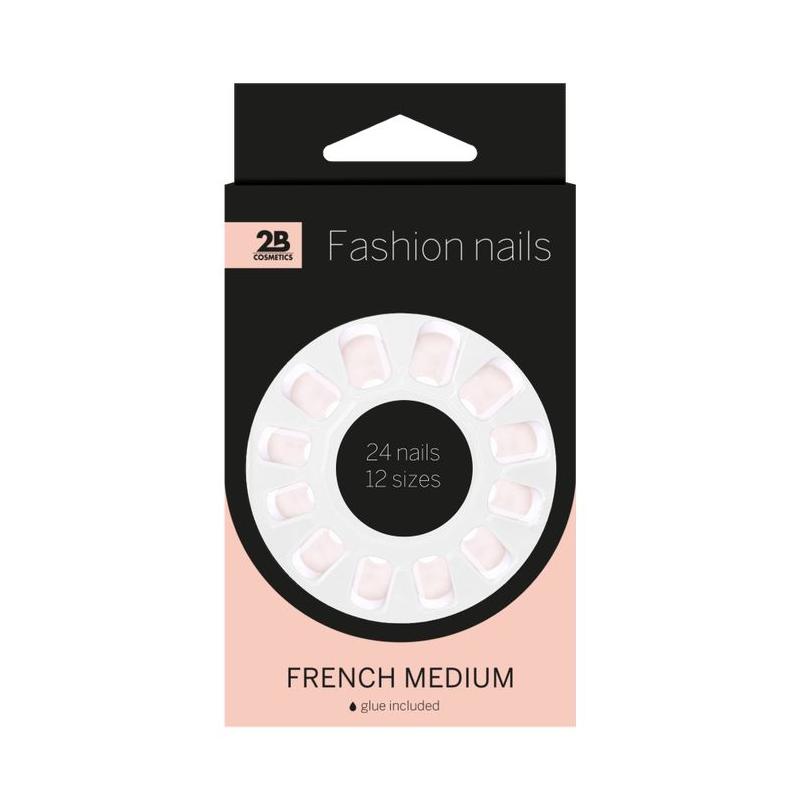 Nails french medium