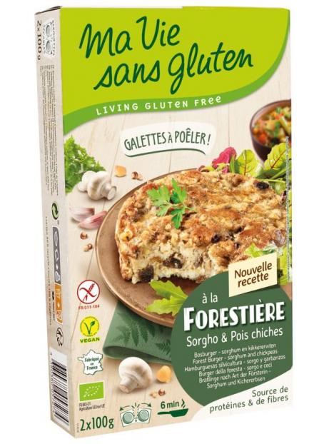 Champignonburger kikkererwt glutenvrij 2x100g bio