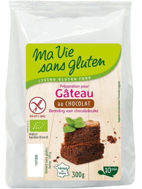 Chocolade cakemix glutenvrij bio