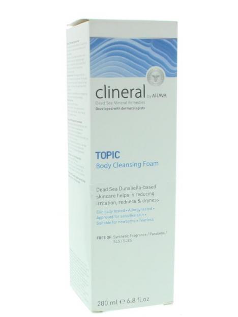 Clineral topic body cleansing foam