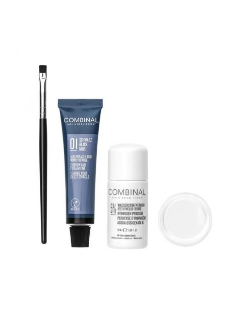 Wenkbrauwen wimperverf kit zwart