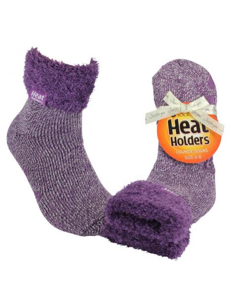 Ladies lounge socks 4-8 37-42 lila mauve/cream