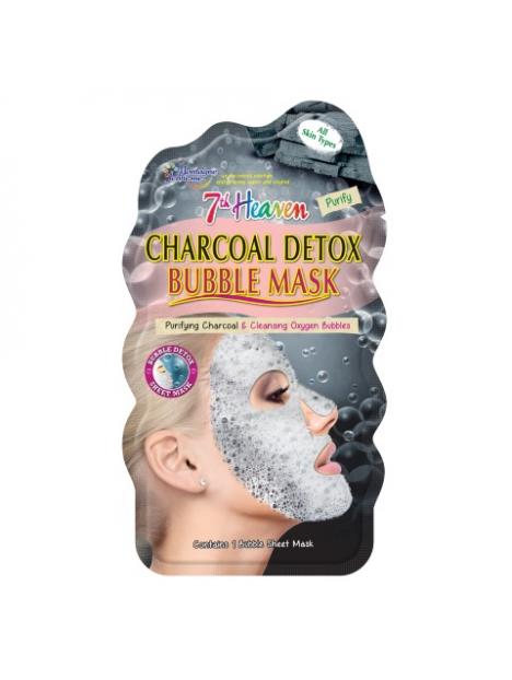 7th Heaven face mask charcoal detox bubble sheet