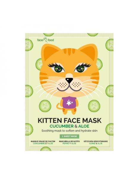 Kitten sheet face mask cucumber & aloe