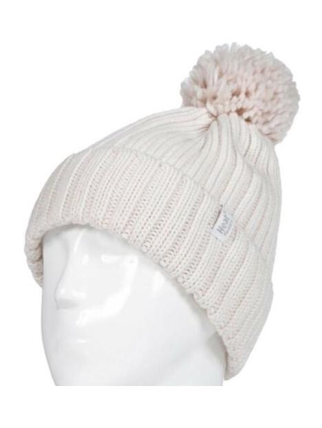 Ladies pom pom hat arden creme one size