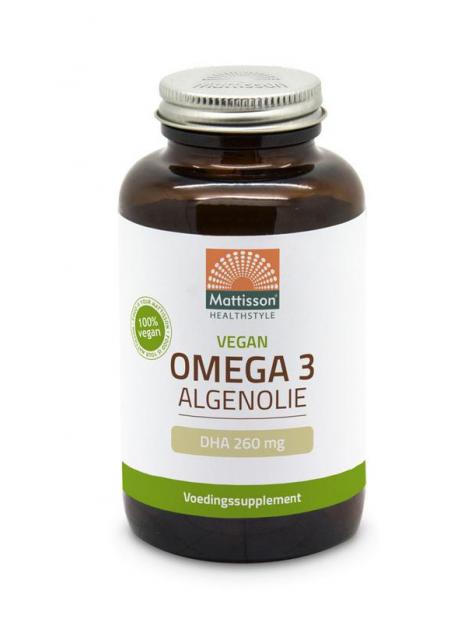 Vegan omega-3 algenolie DHA 260 mg