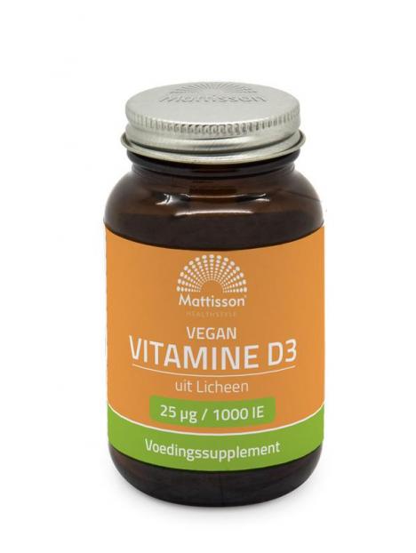 Vegan vitamine D3 25 mcg/1000IE