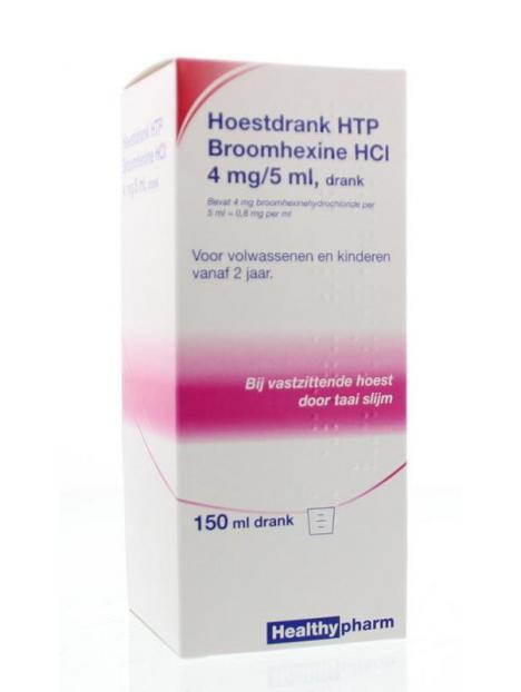 Hoestdrank broomhexine HCI 4 mg/5ml