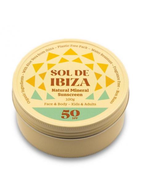 Sol de Ibiza vegan zonnebrand spf50 blikje