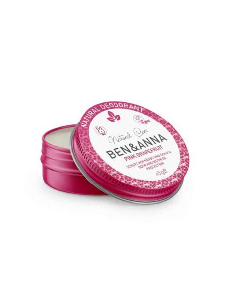 Natural deodorant creme pink grapefruit blikje