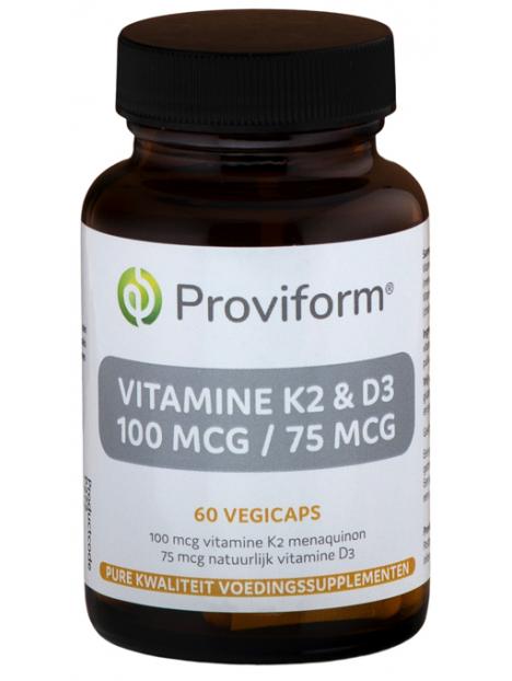 Proviform vit k2 100mcg & d3 75mcg