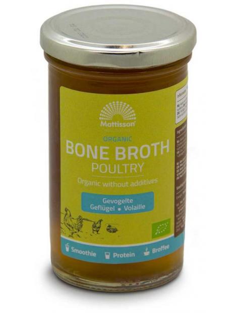 Mattisson Organic poultry bone broth - botten boullion gevog