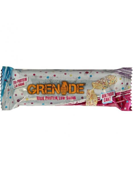 Grenade High protein bar birthday cake