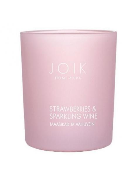 Joik Vegan geurkaars strawberry & sparkling wine