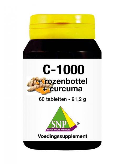 SNP Vitamine C + rozenbottel + curcuma 1000mg