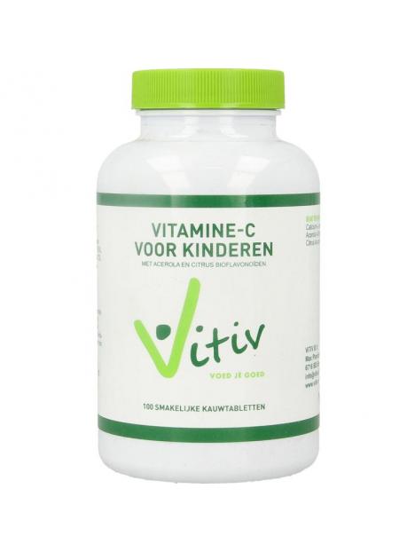 Vivit Kinder vitamine C zuurvrij 120 milligram