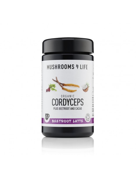 Cordyceps - Beetroot Mushroom Latte 1000mg Organic