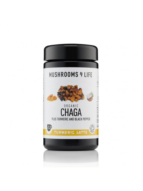 Chaga - Kurkuma Paddenstoelen Latte 1000mg Bio