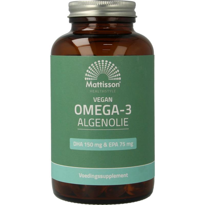 Vegan omega 3 algenolie DHA 150 mg EPA 75 mg