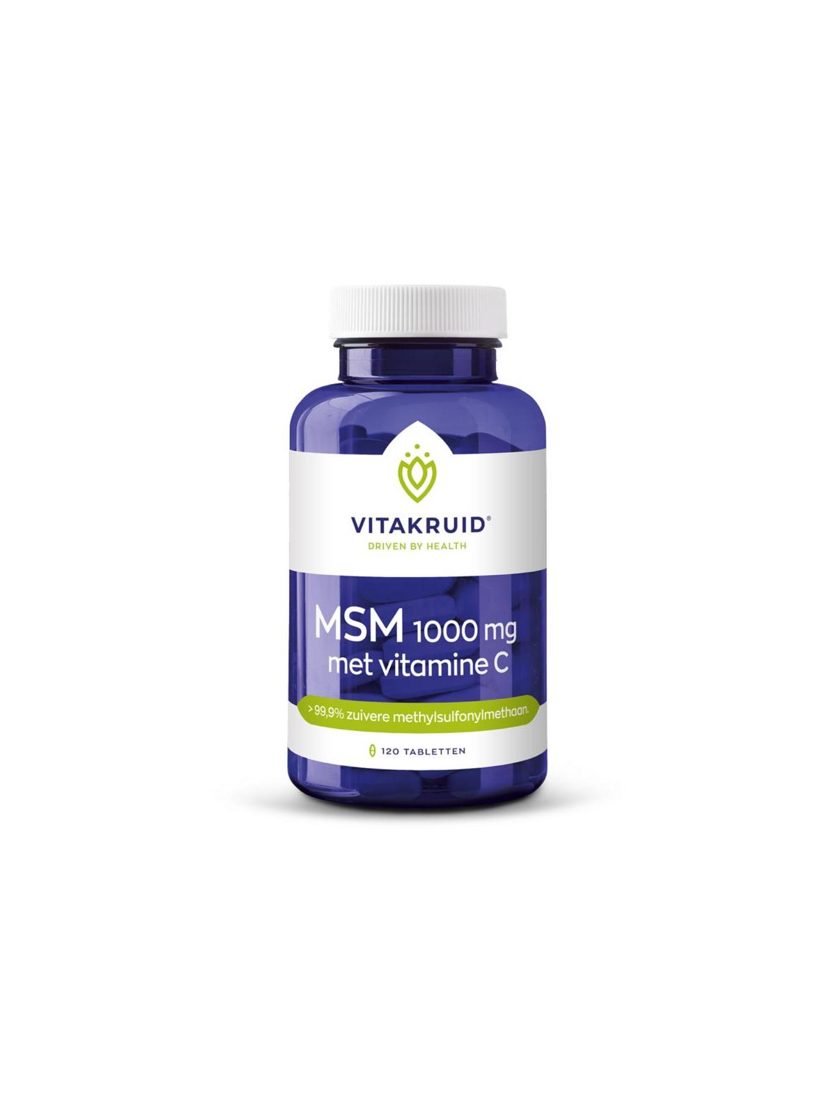 dienen Nylon gek geworden Vitakruid MSM 1000 mg + vitamine C