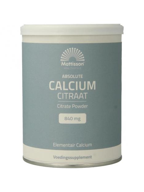 Mattisson Calcium citraat poeder - 21% elementair calcium