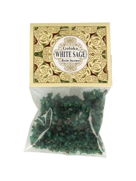 Goloka Resin incense white sage 12-pack