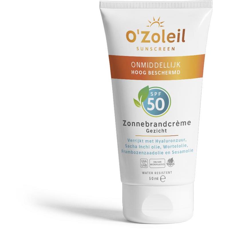 O'Zoleil zonnebrandcreme gezicht spf50