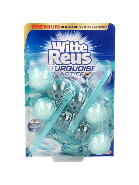 Witte Reus Toiletblok turquoise actief