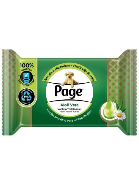 Page Vochtig toiletpapier aloe vera navulling