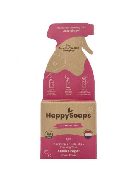 Happysoaps Cleaning tabs allesreiniger flower power