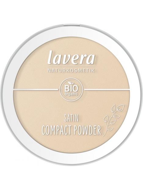 Lavera Satin compact powder medium 01 EN-FR-IT-DE