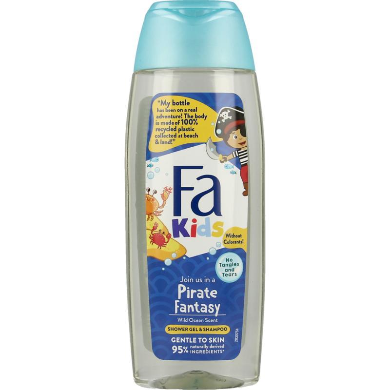 FA FA kids douche&shampoo piraat