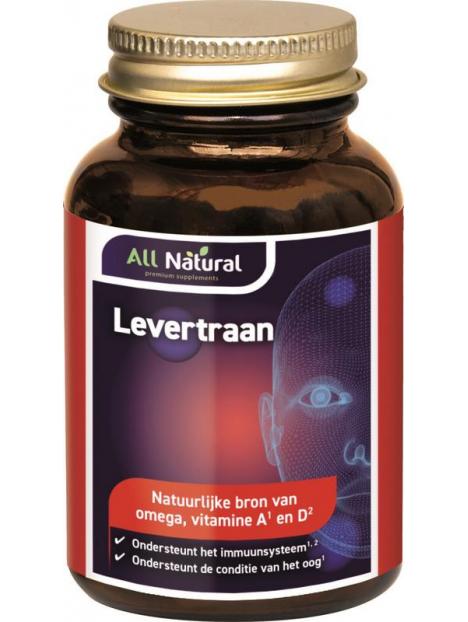 All Natural levertraan vitamine a & d