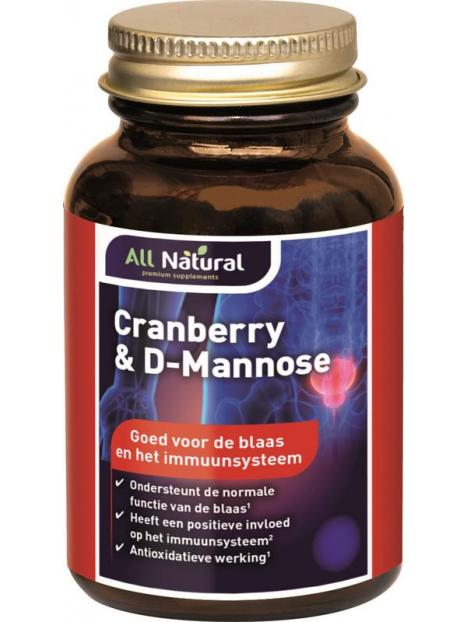 All Natural cranberry 250mg& d mannose 250