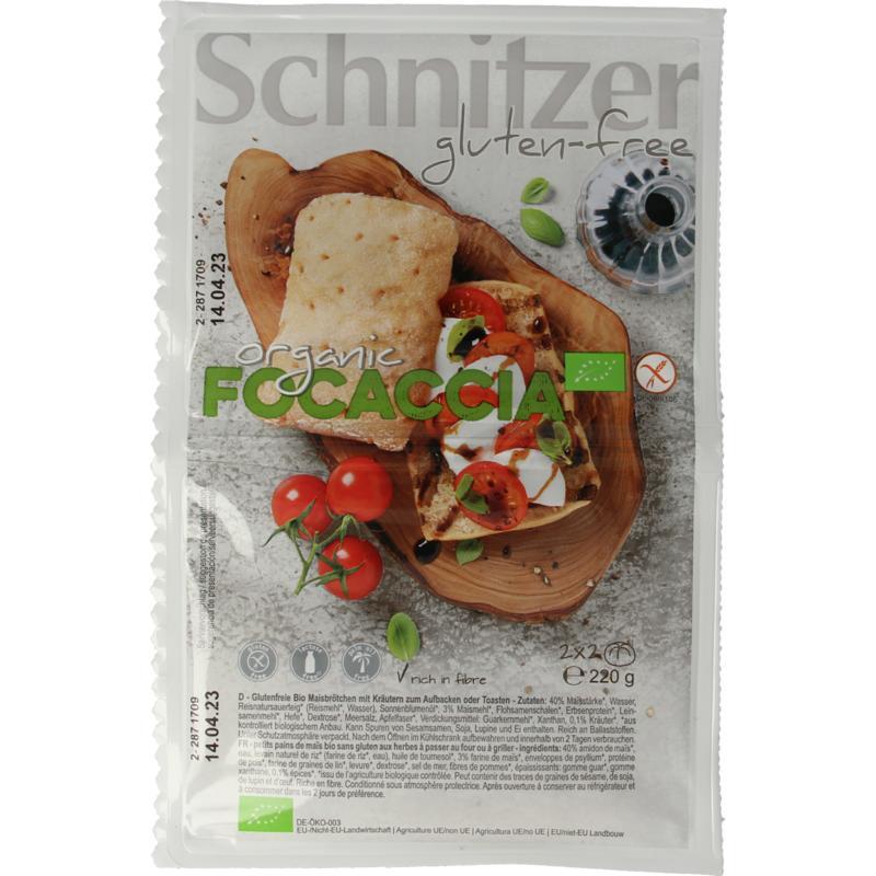 Schnitzer focaccia 4 stuks Schnitzer