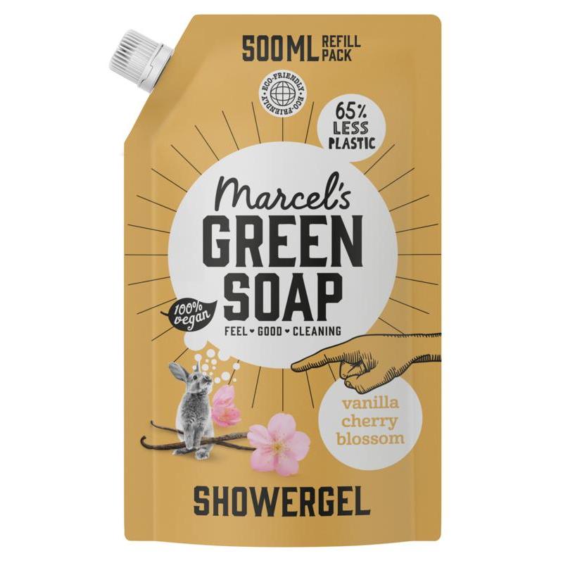 Marcel's GR Soap showergel vanil&cherry navulli