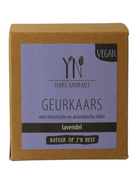 Yours Naturally Geurkaars in glas lavendel 20cl