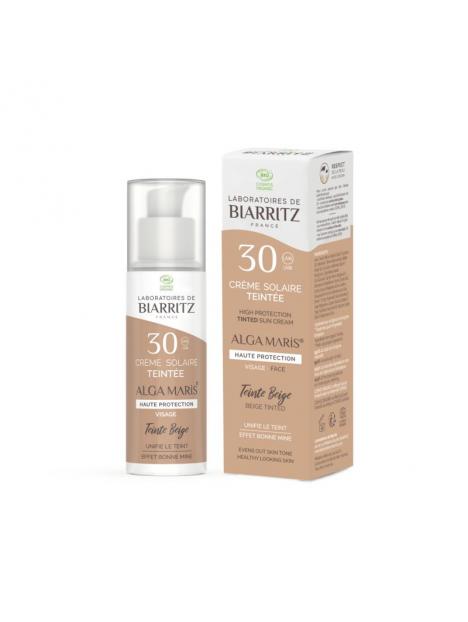 Gezicht zonnebrand licht bio SPF30