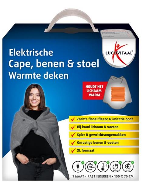 Lucovitaal elektrische cape warmte deken