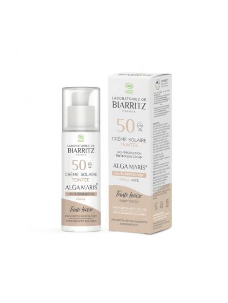 Lab de Biarritz suncare face ivory tint spf50