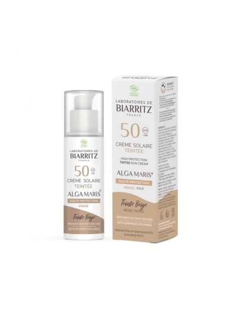 Lab de Biarritz suncare face beige tint spf50