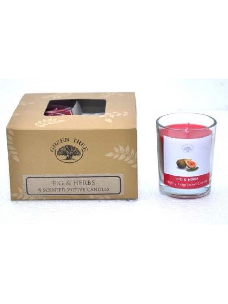 Geurkaars figs & herbs votives