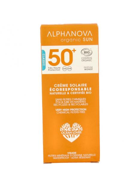 Alphanova Sun spf 50+ sunscreen face