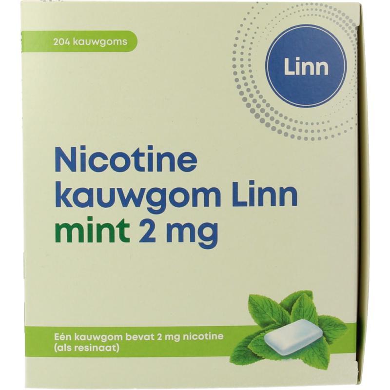 Linn nicotine kauwgom 2 mg mint av